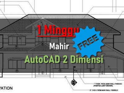 Pelatihan AutoCAD 2D + Sertifikat